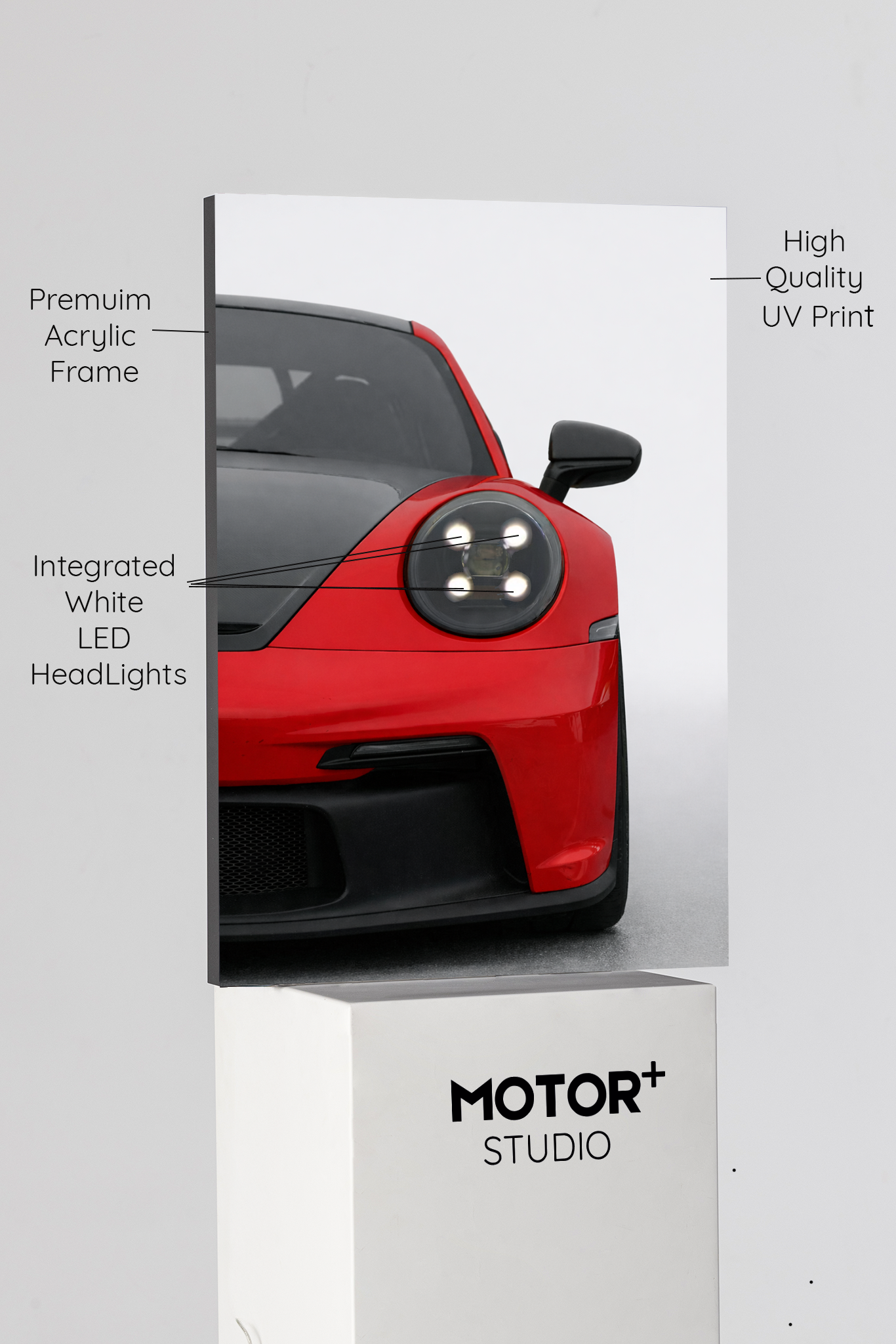 بورش جي تي 3 آر إس إصدار المصابيح الأمامية المميزة